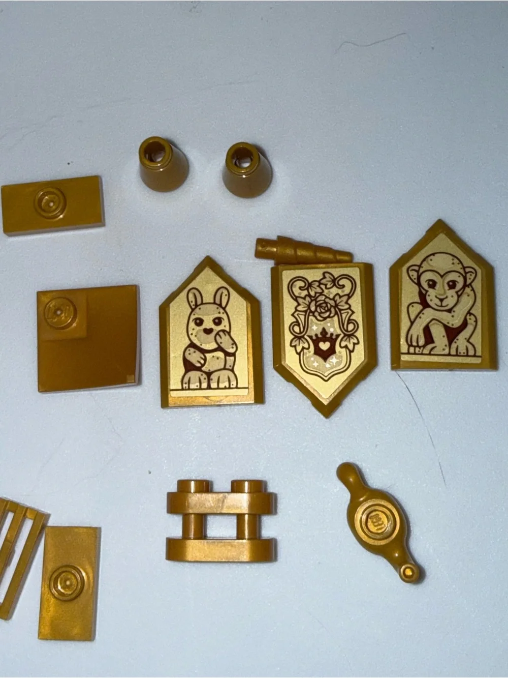 LEGO gold pieces parts elements lot